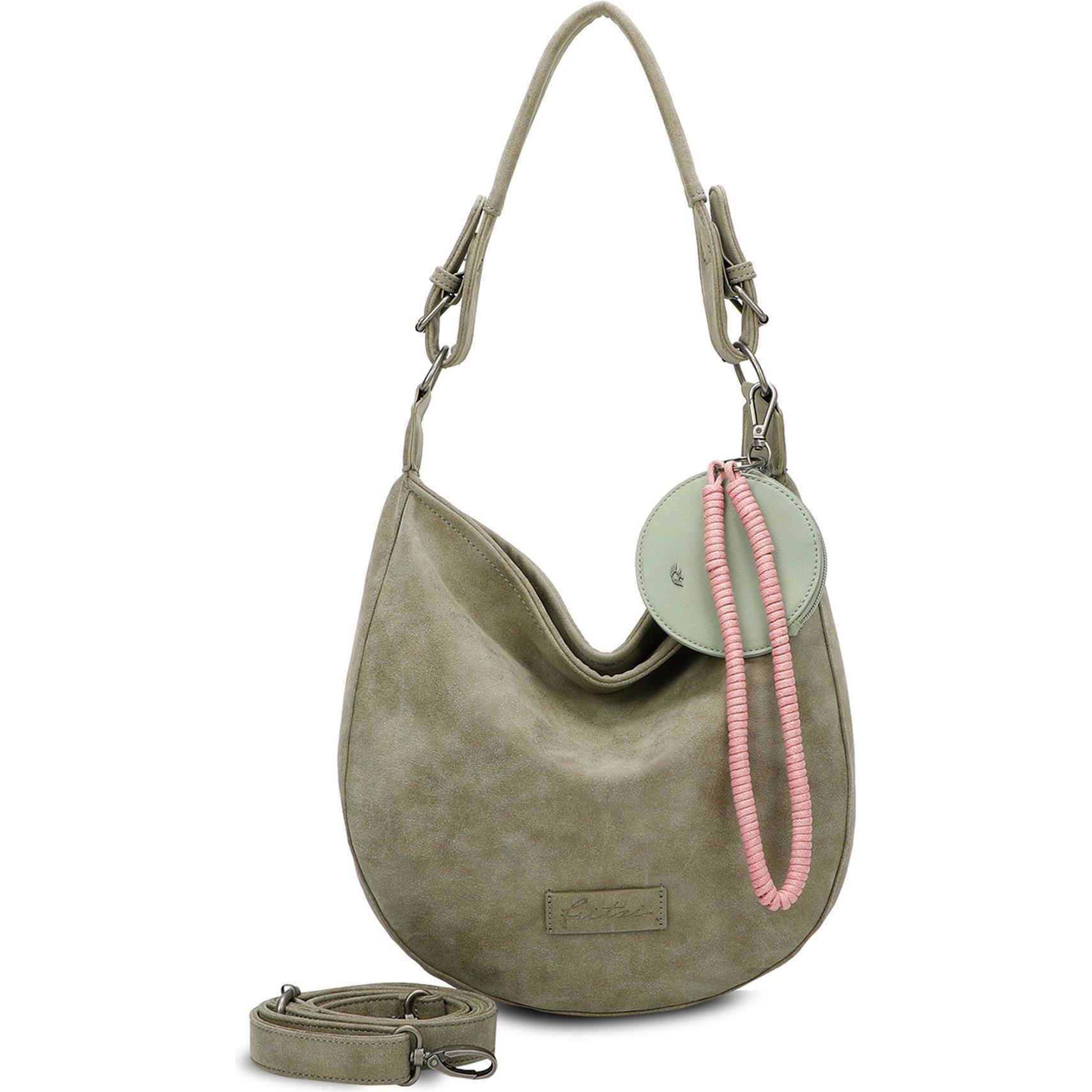 Fritzi aus Preußen, Handtasche, Fritzi Hobo Schultertasche 33 cm, Grün