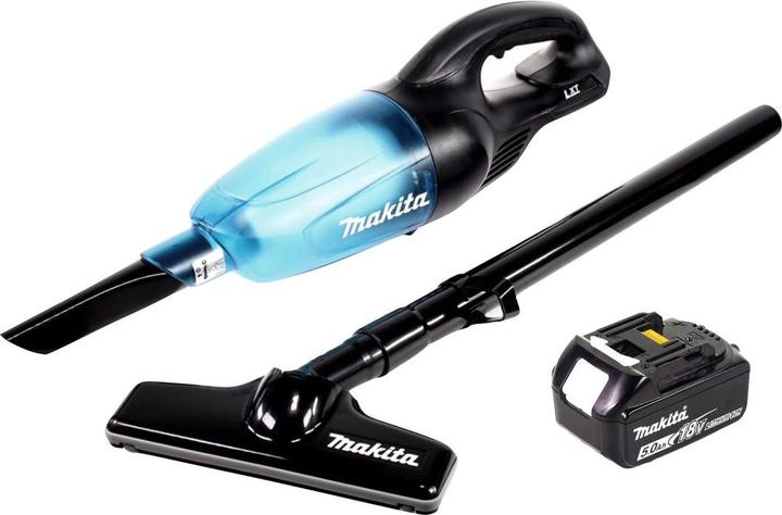 Produktbild Makita DCL 180 T1 B Akku Staubsauger 18 V Schwarz + 1x Akku 5,0 Ah - ohne Ladegerät