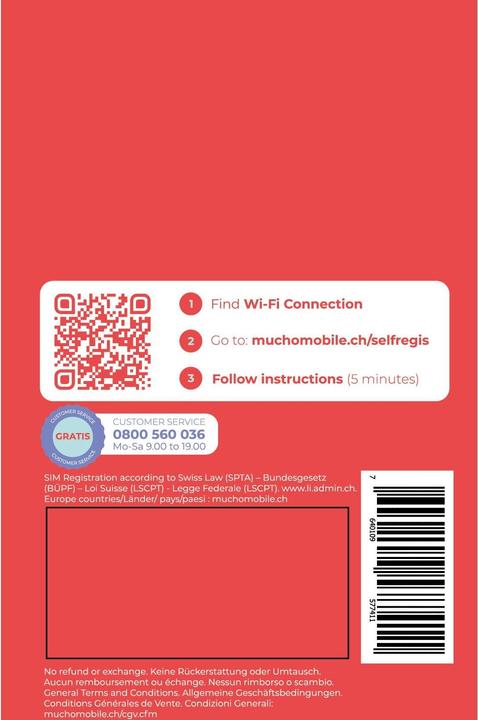 Image du produit BeeOne Carte SIM MUCHO Mobile Pack DUOMUNDO