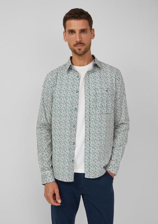 Immagine prodotto s.Oliver Slim Fit: Gemustertes Hemd aus Baumwollstretch (S)