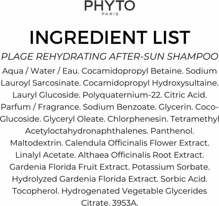 Image du produit Plage Rehydrating Post-Sun Shampoo 250 Ml (200.25 ml, Shampoing liquide)