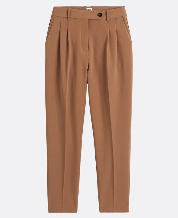 Actual product image La Redoute Collections Slim-Hose mit Bundfalten (24)