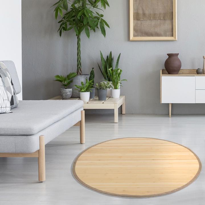 Actual product image Greendeco Bamboo mat 150cm round natural (150 x 150 cm)