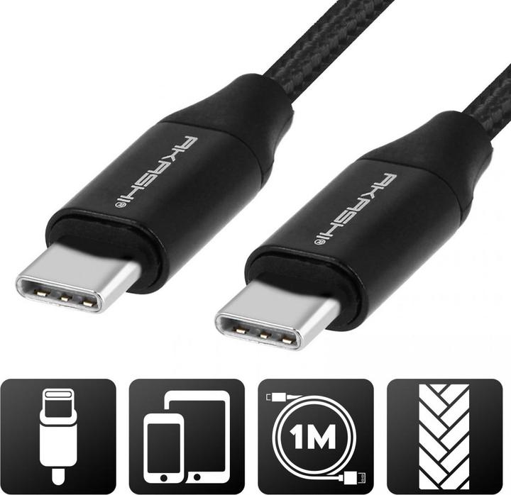 Produktbild Akashi USB-C / USB-C Kabel Schnellladekabel (1.50 m)