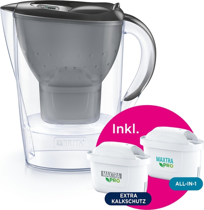 Image du produit Brita Marella graphit inkl. inkl. 1x ALL-in-1, 1x Extra Kalk