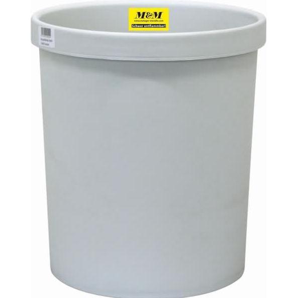 Metzger&Mendle Papierkorb 18l hellgrau, Abfalleimer, Grau