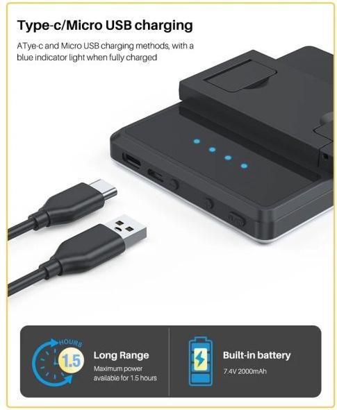 Immagine prodotto Old Shark Luce flash LED RGB portatile con 78 LED