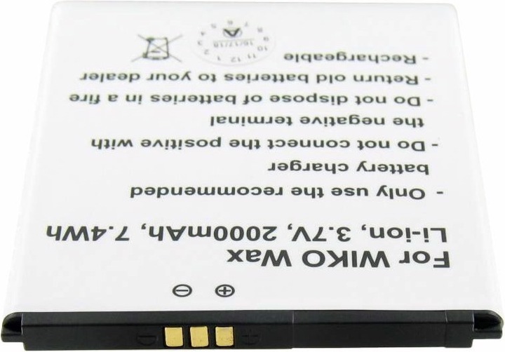 Actual product image Wiko Battery Max, WAX Battery L5503AE