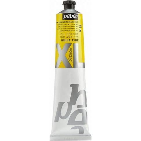 Pebeo, Künstlerfarbe + Bastelfarbe, XL Feine Ölfarben (Kadmiumprimärgelb Imit., 200 ml)