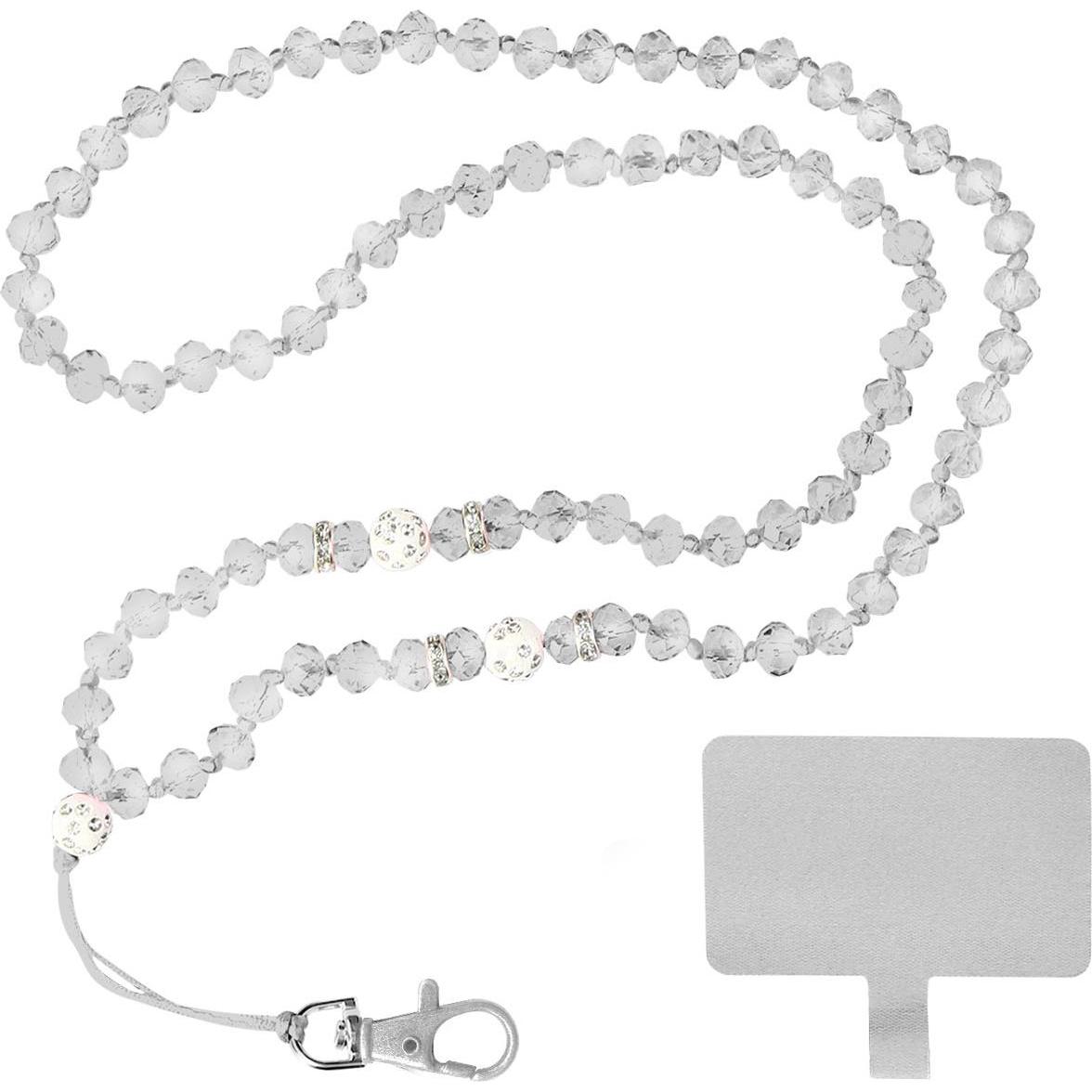 Thumbnail - Avizar Perlen Handykette, Handykette, Weiss