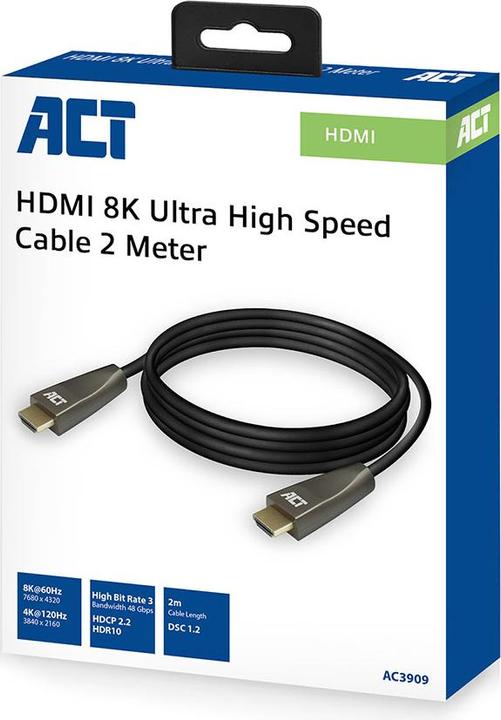 Actual product image ACT HDMI (Type A) - HDMI (Type A) (2 m, HDMI, 2.2)