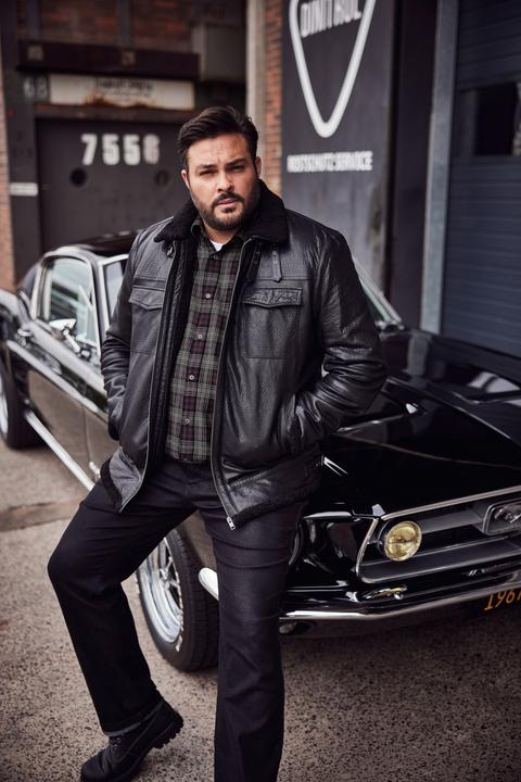 Produktbild Men+ Lederjacke, Leder, Teddyfutter (3XL, 8XL)