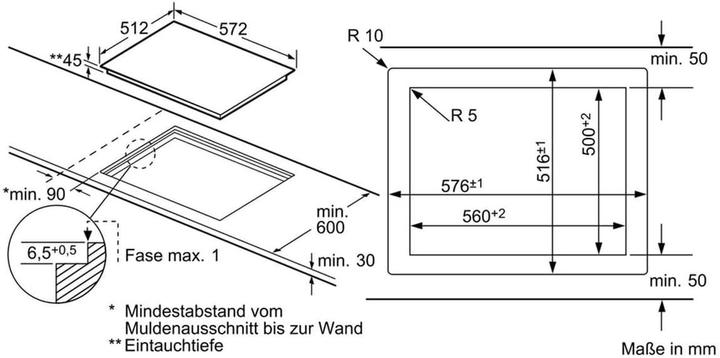 Produktbild Siemens EA601GN17 (57.20 cm, Glaskeramik Kochfeld)