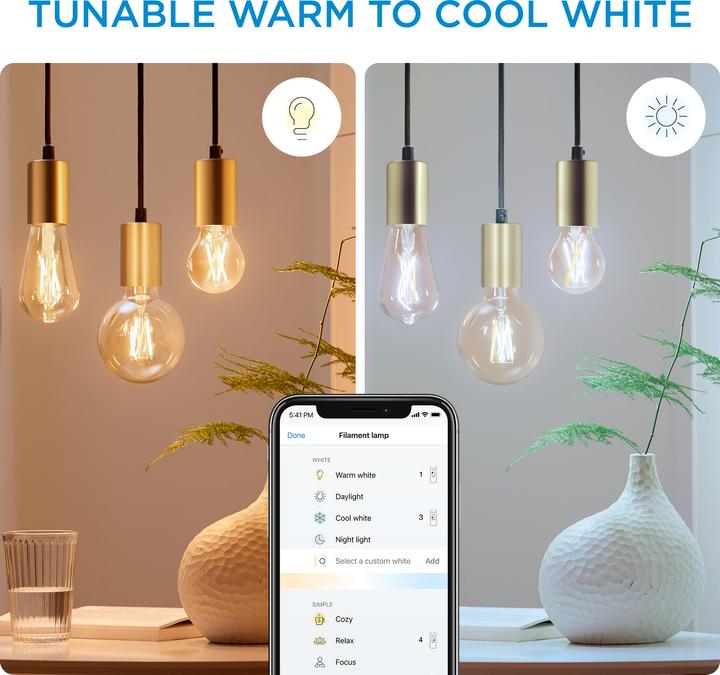 Image du produit WiZ Filament vintage (E27, 6.70 W, 640 lm, 1 x, E)