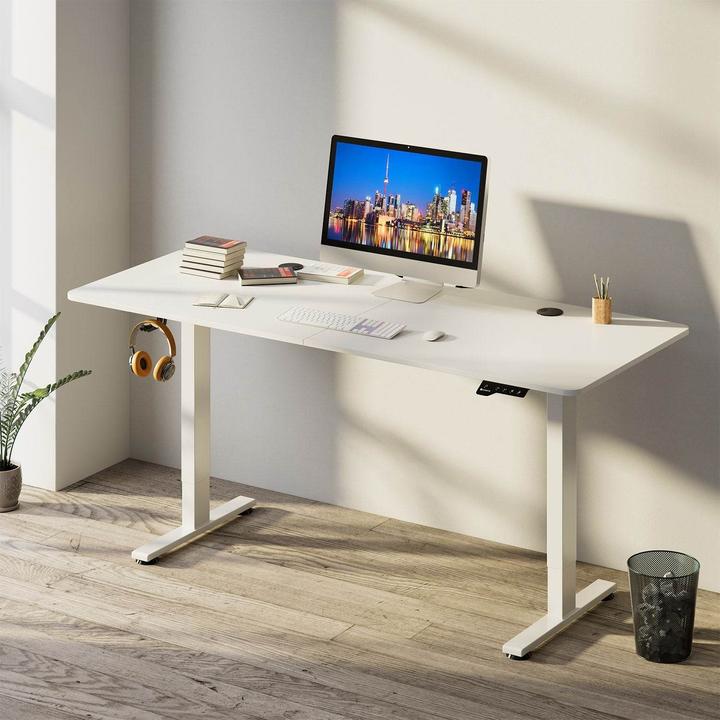 Actual product image Juskys Adjustable desk (140 x 60 cm)
