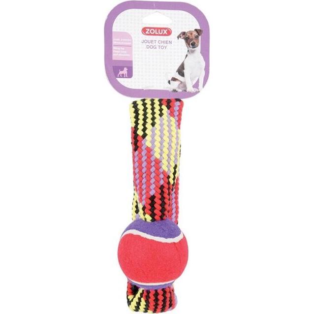 Thumbnail - Zolux Rope toy with a tennis ball, circle 23 cm (Hundespielzeug), Hundespielzeug