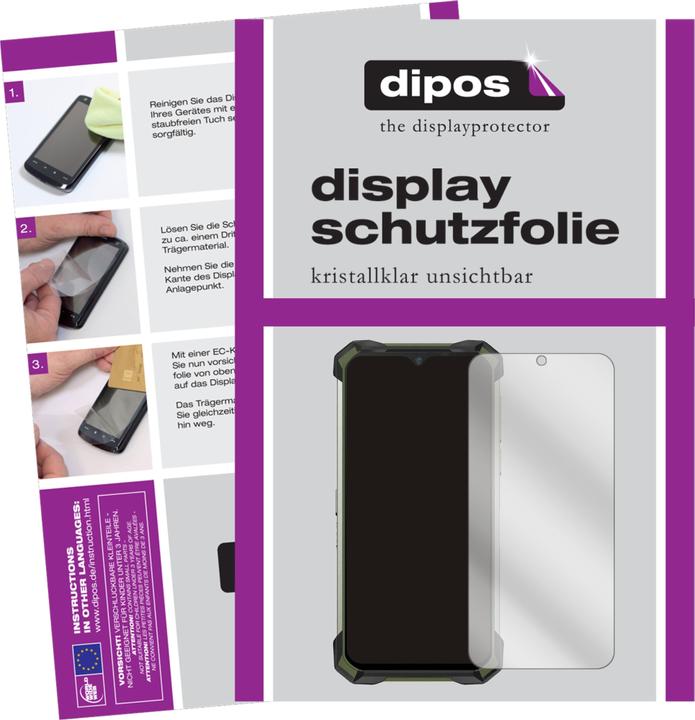 Produktbild Dipos Displayschutzfolie Crystalclear (2 Stück, Doogee S88 Plus)