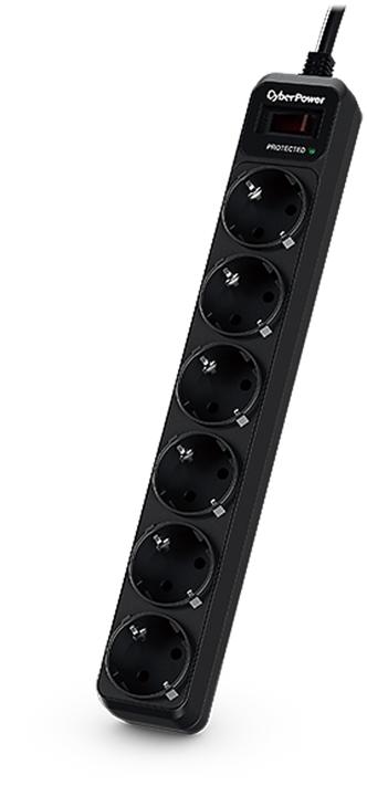 Produktbild Cyberpower Essential 6 x Schuko Überspannungsschutz (6 x, CEE 7/3, 1.80 m)