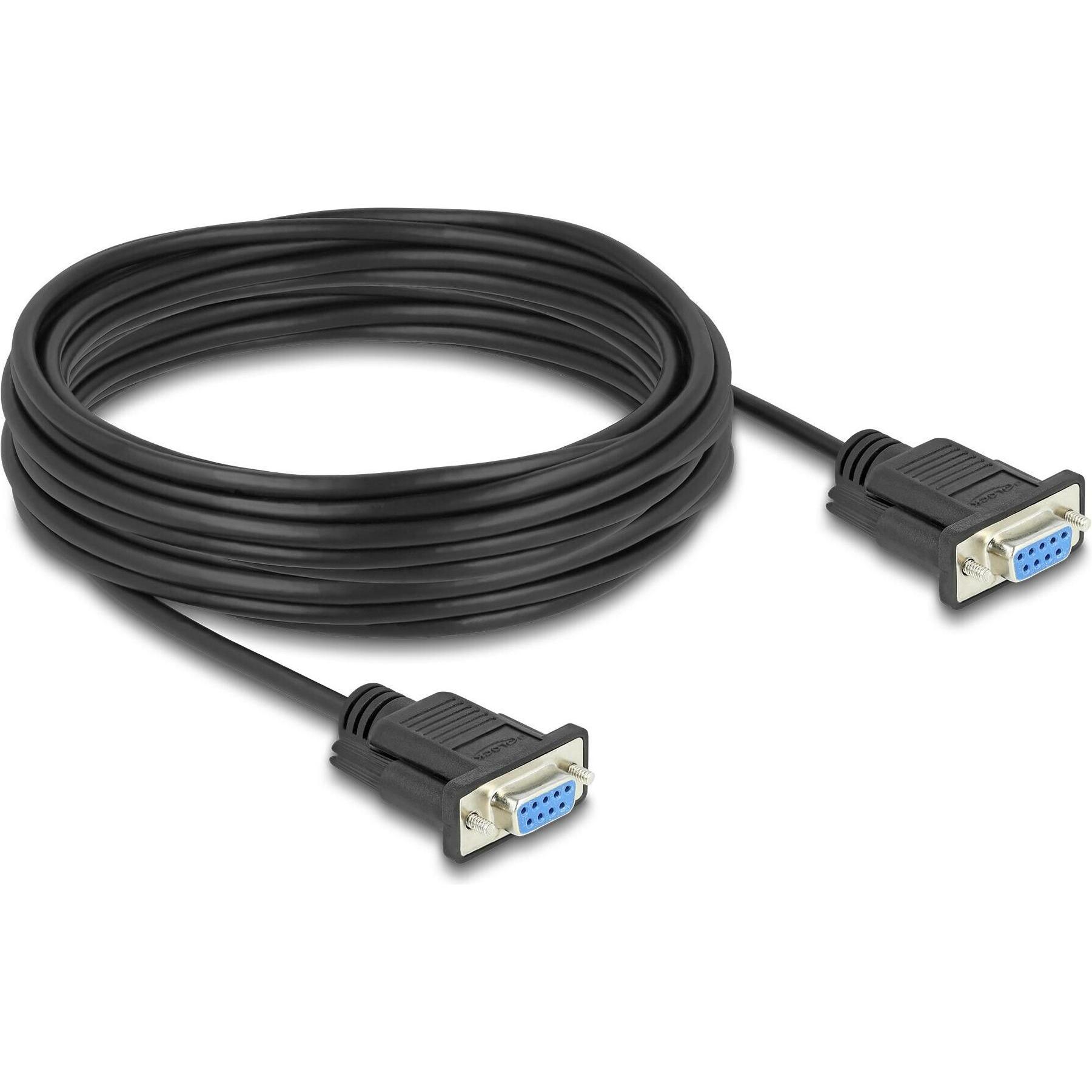 Thumbnail - Delock Seriell Kabel RS-232 D-Sub9 Buchse zu Buchse 10 m (10 m), Schnittstellenkabel