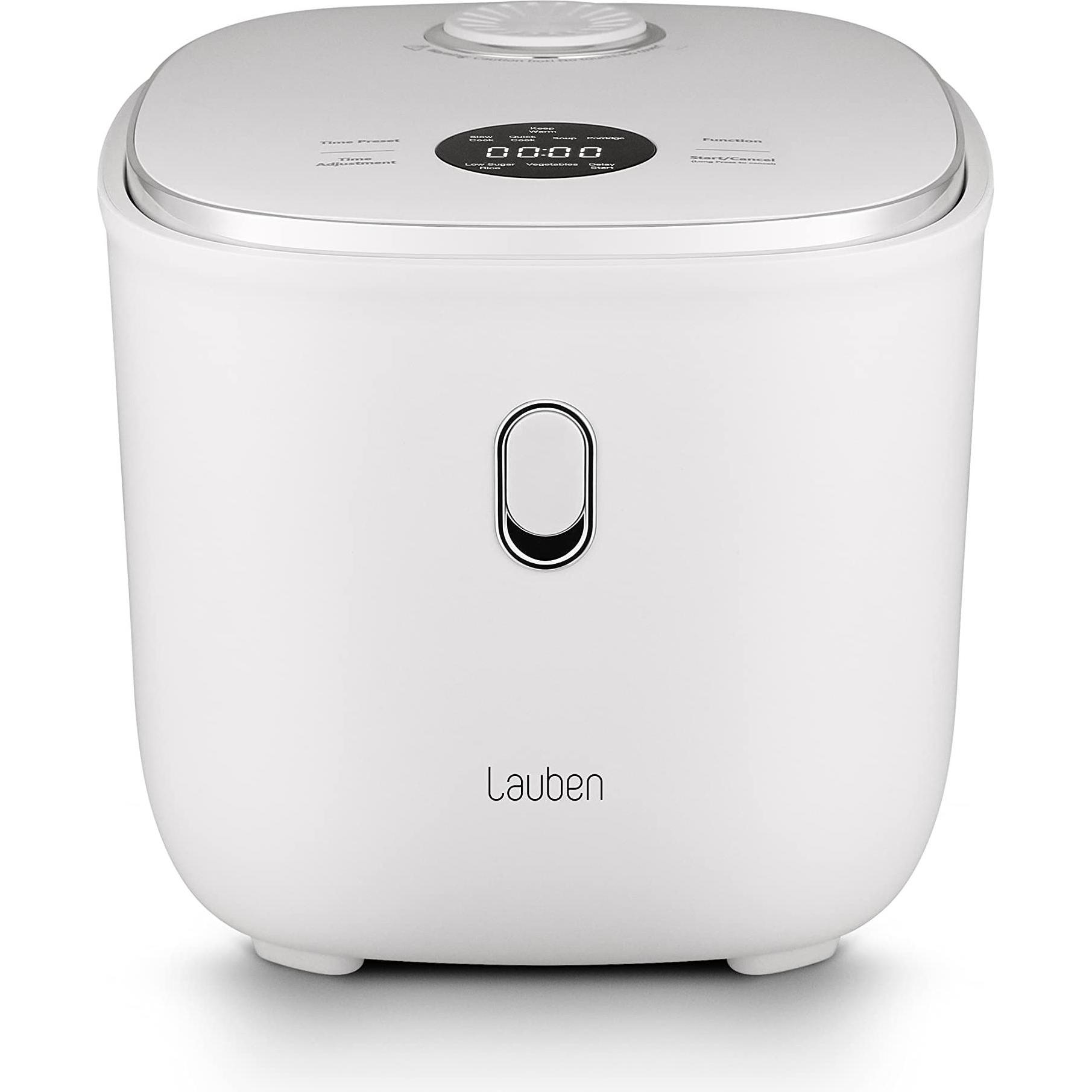 Lauben Sugar Rice Cooker 3000WT, Dampfgarer + Reiskocher, Weiss