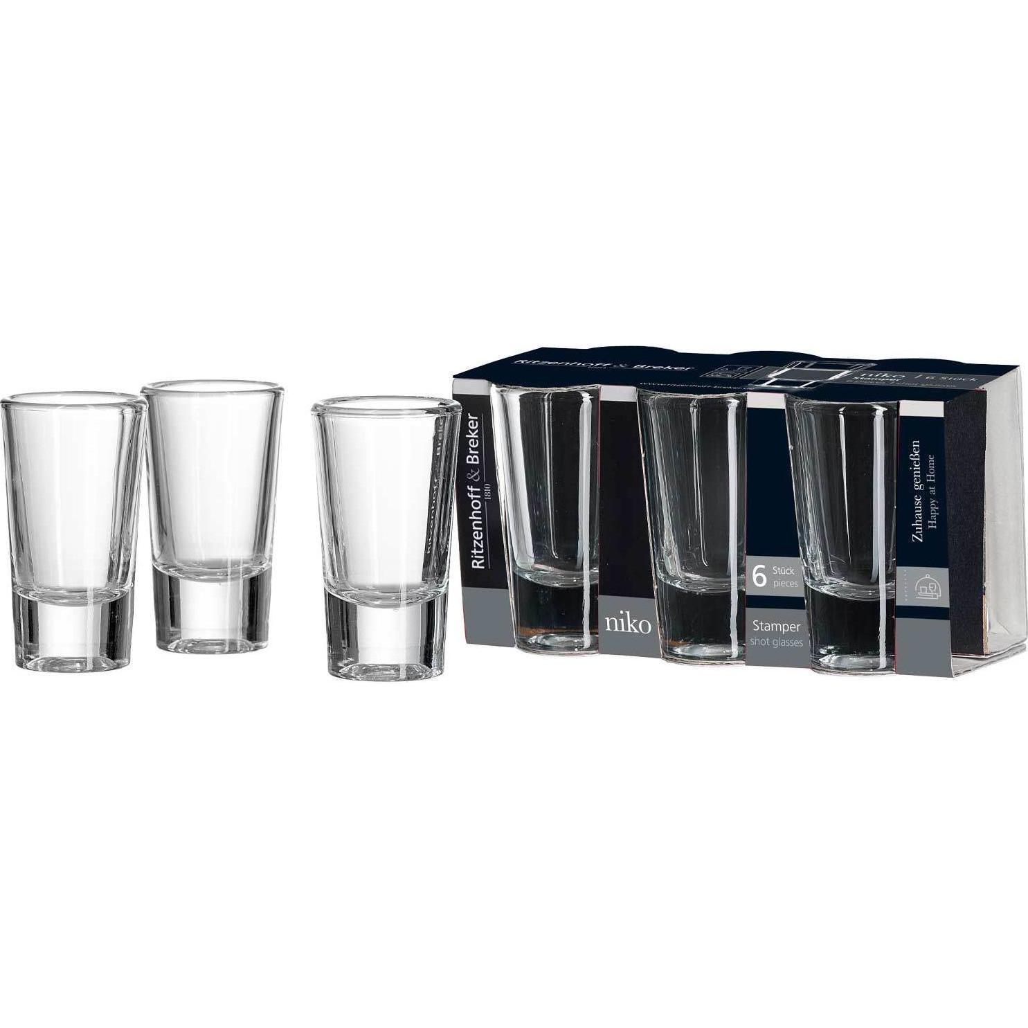 Ritzenhoff & Breker Schnapsgläser Niko, Cocktailgläser, Transparent