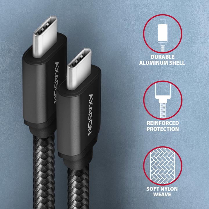 Immagine prodotto Axagon USB C – USB C (2 m, USB 3.2 Gen 1)