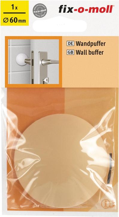 Produktbild Rocket Suki Wandpuffer selbstkebend oder zum Schrauben, Ø 60 x 16 mm, beige