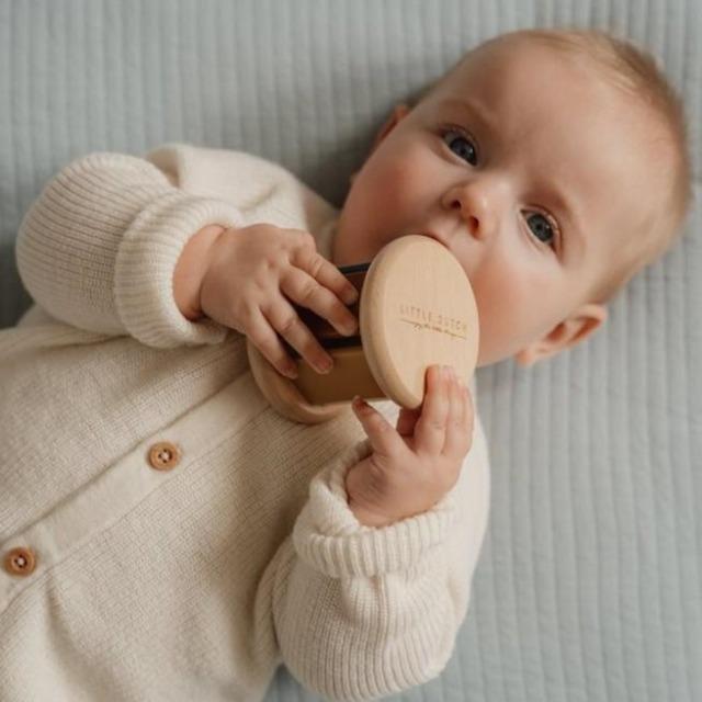 Actual product image Little Dutch Wooden Rattle Vintage FSC