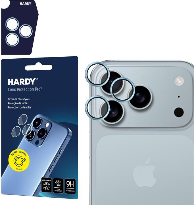 Produktbild 3MK - Hardy Lens Protection - iPhone 17 Pro - Ocean Blue (Apple iPhone 17 Pro, Apple iPhone 17 Pro Max)