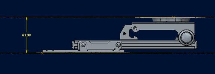 Actual product image Multibrackets Flip Down Black (Ceiling, 32", 14 kg)