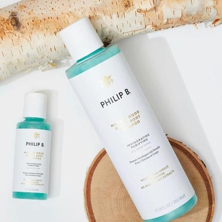 Produktbild Philip B. Nordic Wood - Hair & Body Shampoo (350 ml, Flüssiges Shampoo)