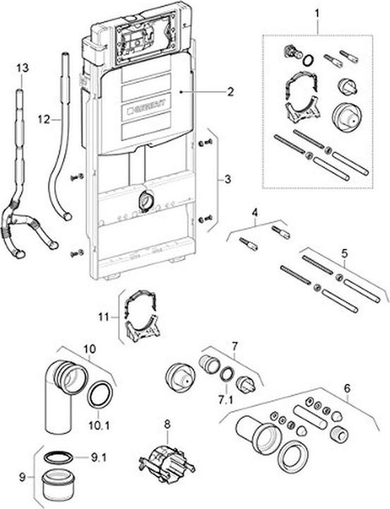 Actual product image Geberit GIS wall-hung WC