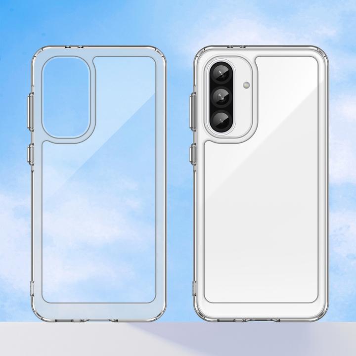 Actual product image Hurtel Outer Space case for Samsung Galaxy A56 Cover with flexible frame - Transparent (Samsung Galaxy A56)