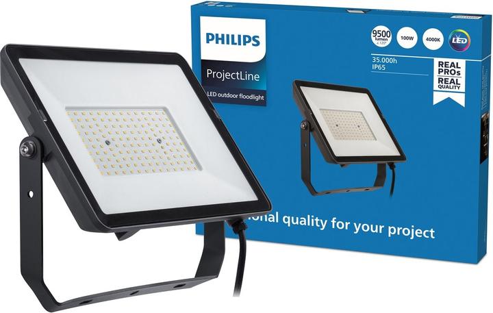 Immagine prodotto Philips ProjectLine 8719514954564 Proiettore LED 100 W Bianco Naturale (9500 lm, IP65)