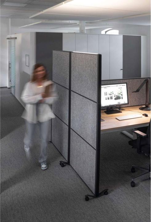 Produktbild Maul Stellwandsystem MAULconnecto 9661089 Uplight 3xAk d.gr Stand (100 x 182 cm)