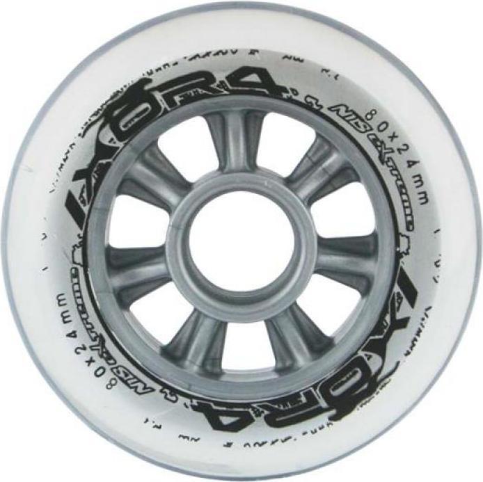 Nils PU 80x24 82A TRANSPARENTE ROLLEN (4 Stk.) EXTREME (80 mm, 82a)