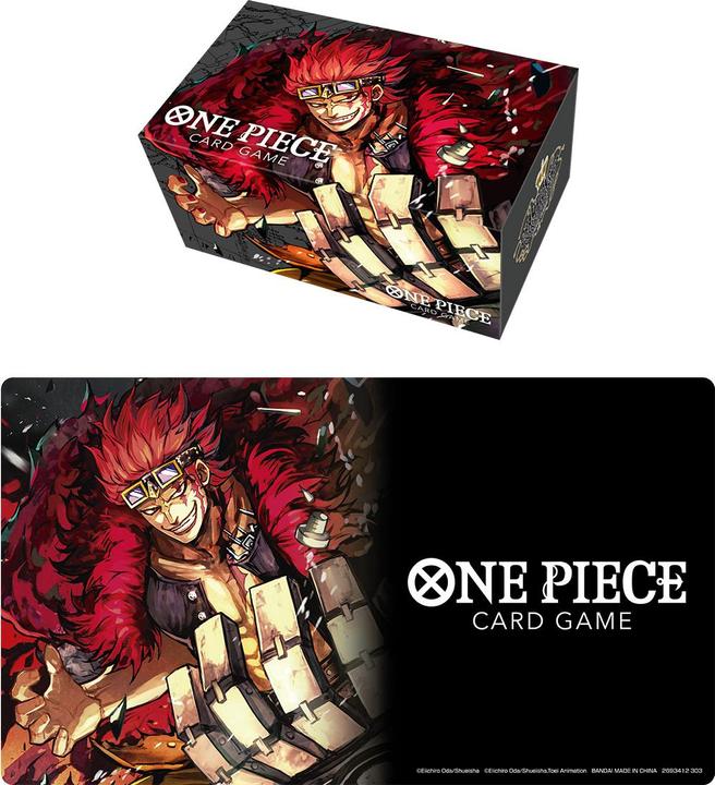 Actual product image One Piece : - Card Game Playmat And Storage Box Set - Eustass Captain Kid