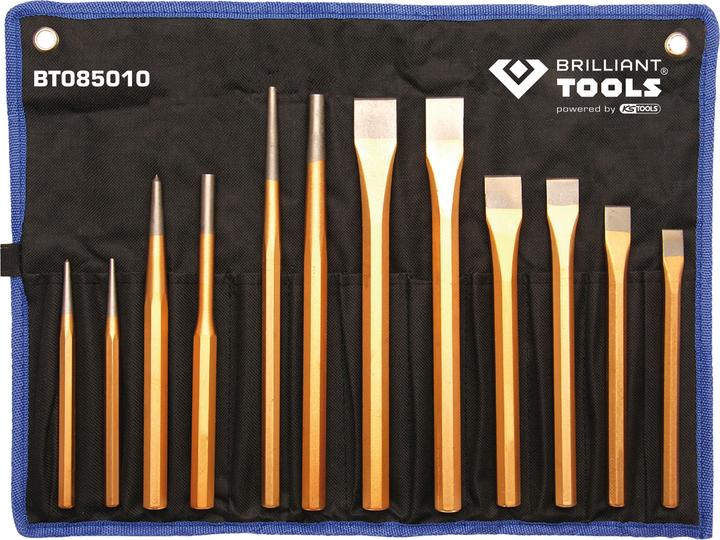 Actual product image KS Tools Chisel and punch set 12 pieces
