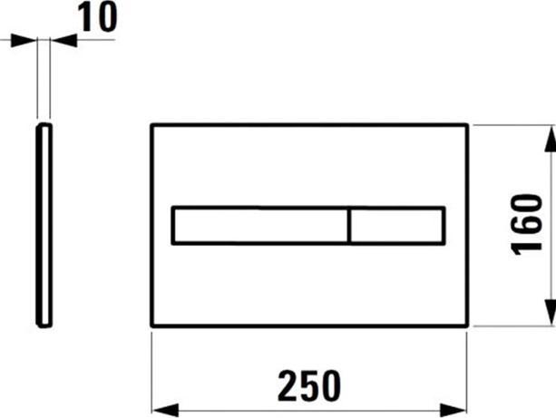 Image du produit Laufen flush plate chrome