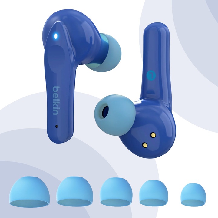 Produktbild Belkin SoundForm Nano Bluetooth In-Ear Kinder Kopfhörer, kabellos, 85 dB Begrenzung, True Wireless