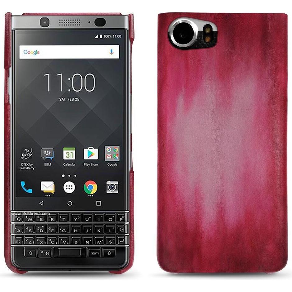 Noreve Lederschutzhülle (Blackberry KEYone), Smartphone Hülle, Rosa
