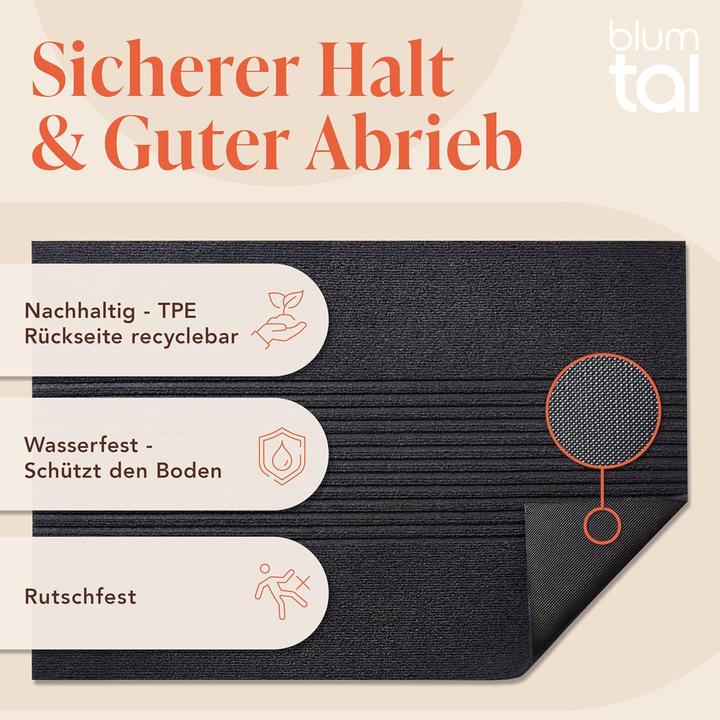 Actual product image Blumtal Rutschfeste Fussmatte (90 x 60 cm)