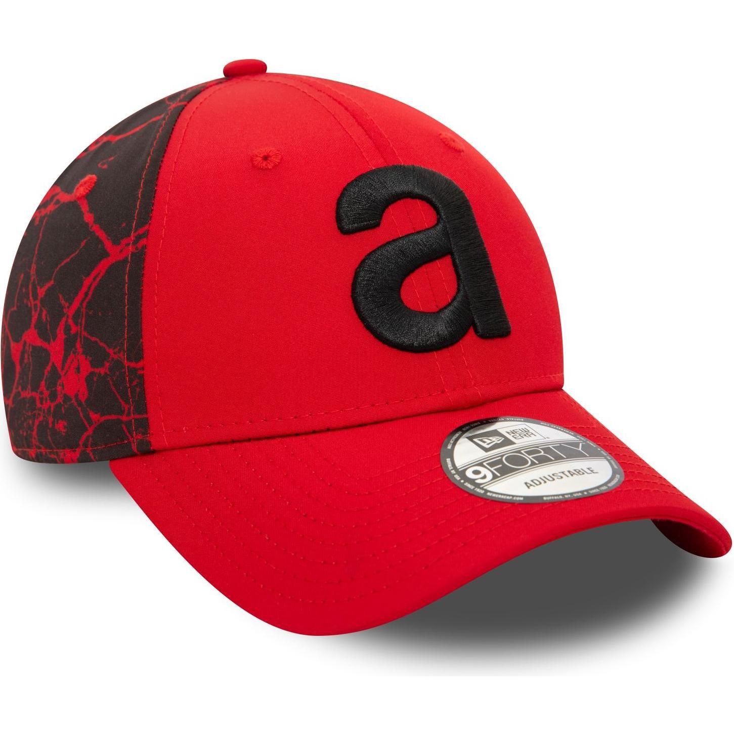 New Era, Herren, Cap, 9Forty Strapback Cap - APRILIA crinkle print, Rot