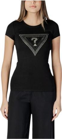 Produktbild Guess Damen T-Shirt Dreieck Ombre Schwarz (M)