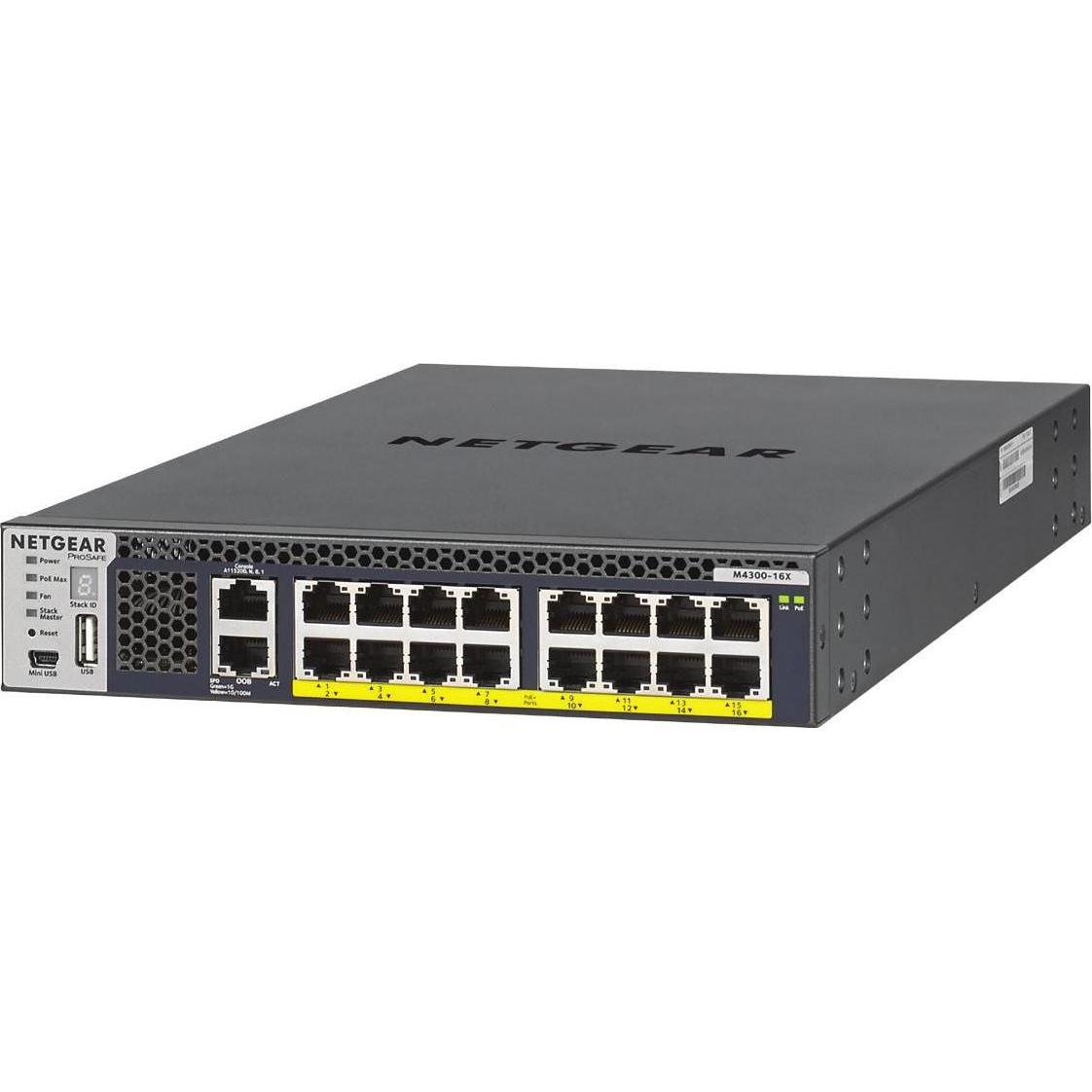 Thumbnail - Netgear XSM4316S: 16 Port Managed Switch (18 Ports), Netzwerk Switch, Schwarz