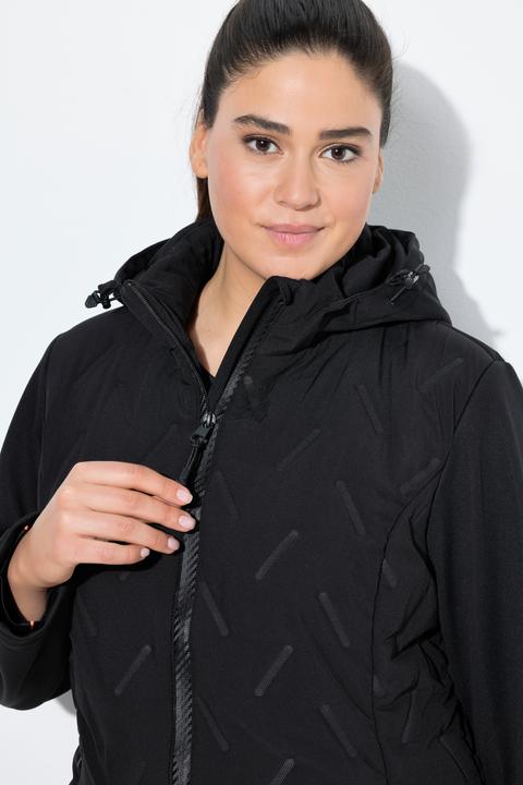 Produktbild Ulla Popken HYPRAR Softshell-Steppjacke, wasserabweisend, Kapuze (46, 48)