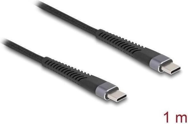 Actual product image Delock USB 2.0 cable USB Type-C plug to plug with extended (1 m, USB 2.0, 60 W)