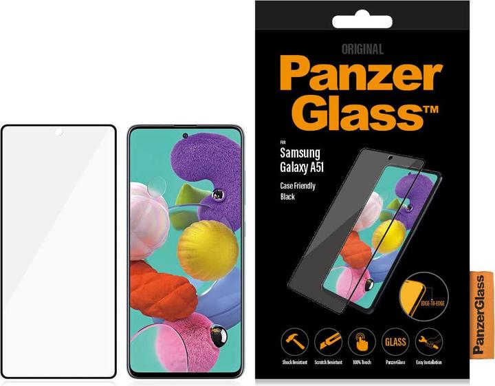 Actual product image PanzerGlass ® Screen Protector Samsung Galaxy A51, Samsung, Samsung - Galaxy A51, Dry application, S (1 pcs., Samsung Galaxy A51)