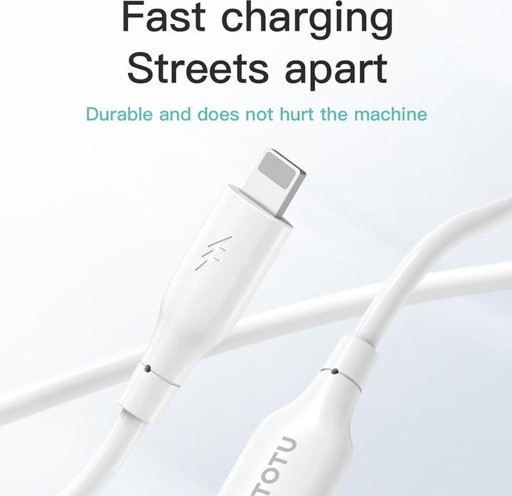 Actual product image Totu Design TOTU USB-A to -Pin Lightning Quick Charge Data Cable m (1 m)