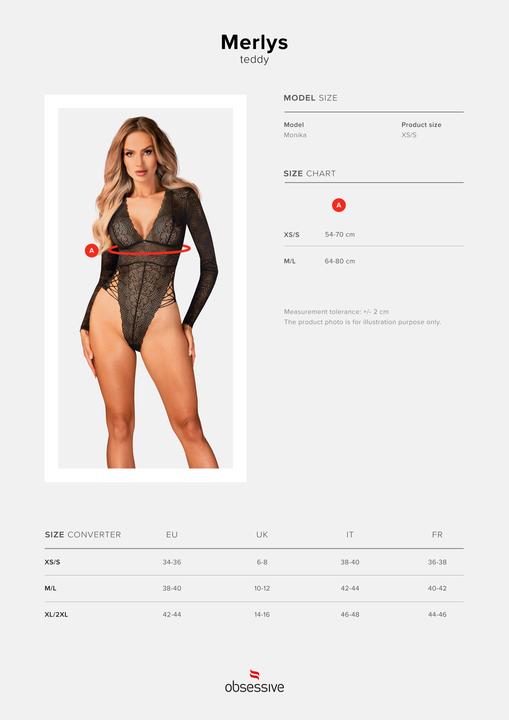 Produktbild Obsessive Merlys Teddy Xs/S (S)